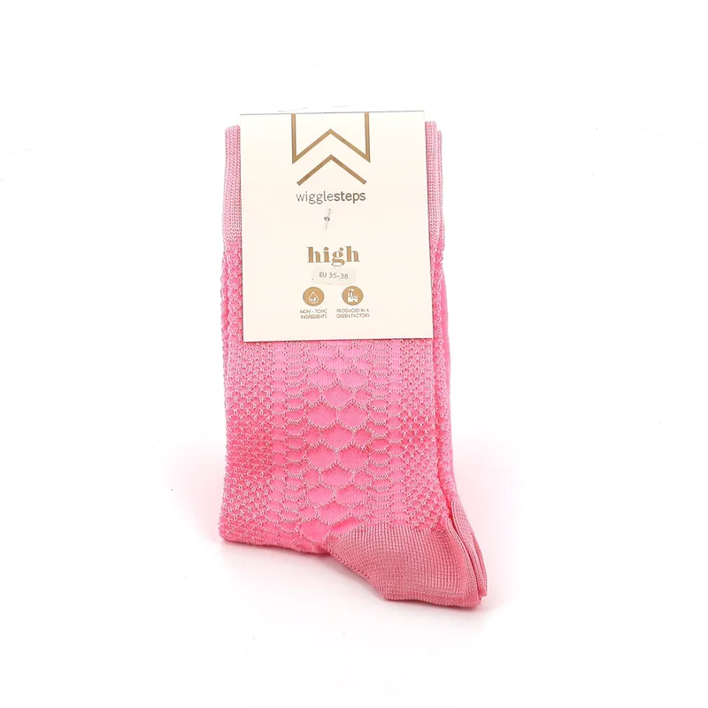 Γυναικείες Κάλτσες Wigglesteps Χρώματος Ροζ FLOSS SNACK PINK