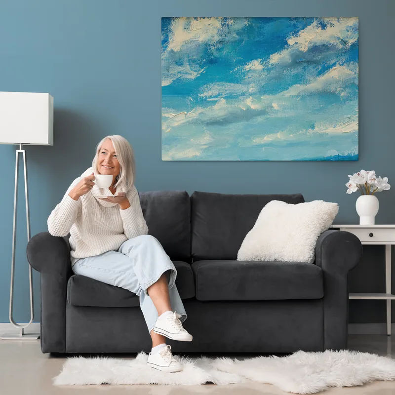 Πινακας σε καμβά EXPRESSIVE SKY OILPAINTING
