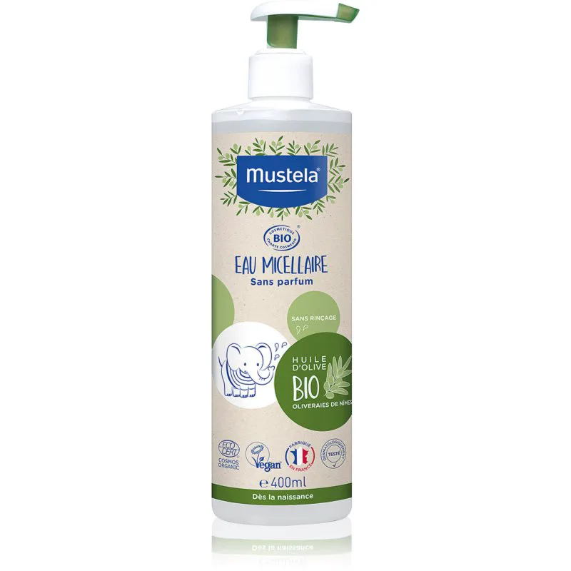 Mustela BIO μικυλλιακό νερό για παιδιά από τη γέννηση 400 ml