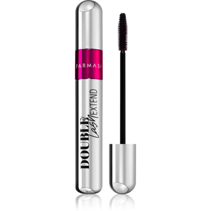 Farmasi Double Lash Extend μάσκαρα για επιμήκυνση, περιστροφή και όγκο απόχρωση Black 12 ml