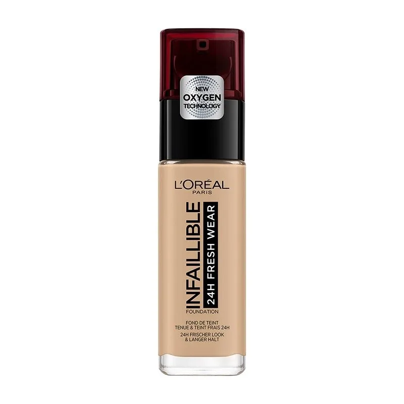 L'Oreal Paris Infaillible 24H Foundation 30ml Βάση που Εξασφαλίζει Διάρκεια & Ανθεκτικότητα - Golden Sand