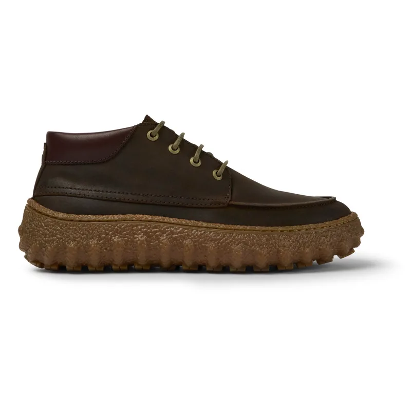 CAMPER Ground - Μποτάκια Για Ανδρικα - Καφέ, Μέγεθος 39, Smooth leather