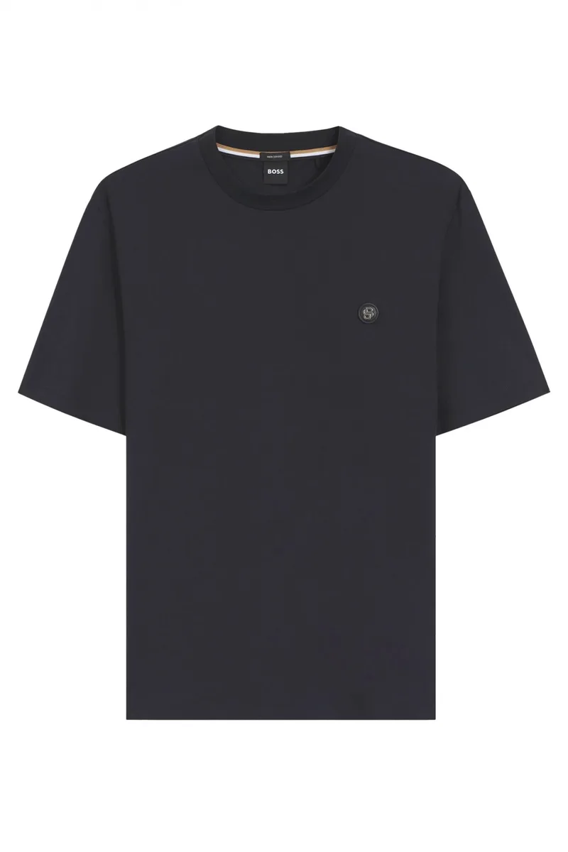 BOSS T-SHIRT C-TAUT-1 MERCERISED ΜΠΛΕ