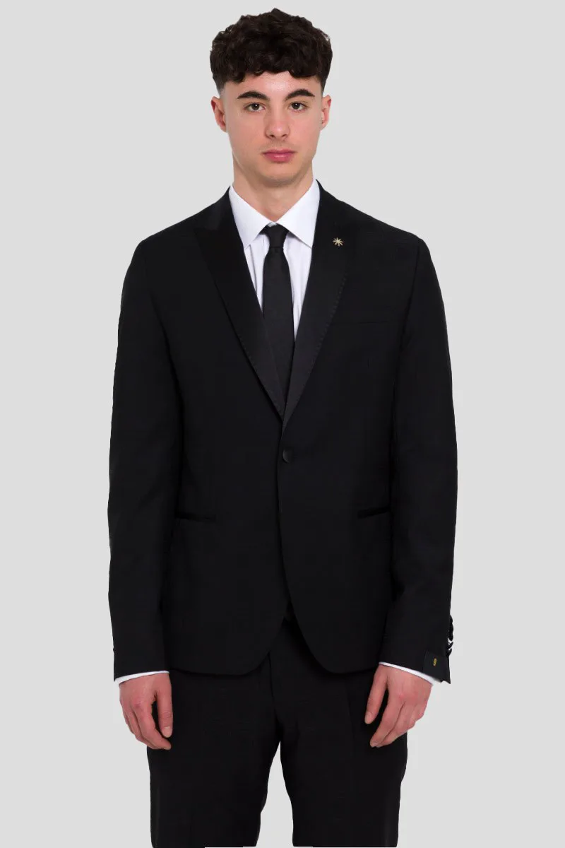 MANUEL RITZ Ανδρικό Μαύρο Classic Tuxedo In Black