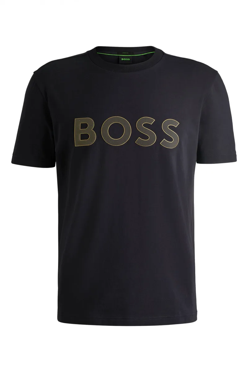 BOSS ATHLEISURE T-SHIRT REGULAR FIT TEE TL LOGO ΜΠΛΕ