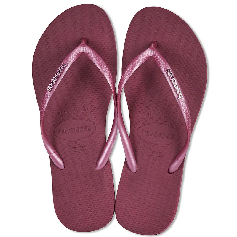 Havaianas W Slim Logo Metallic (4119875-9339 Amaranto)