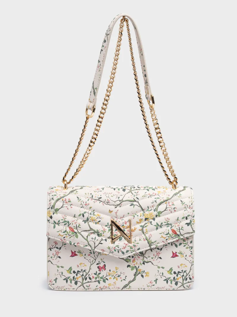 NOLAH ΓΥΝΑΙΚΕΙΑ ΤΣΑΝΤΑ MIA WHITE FLORAL