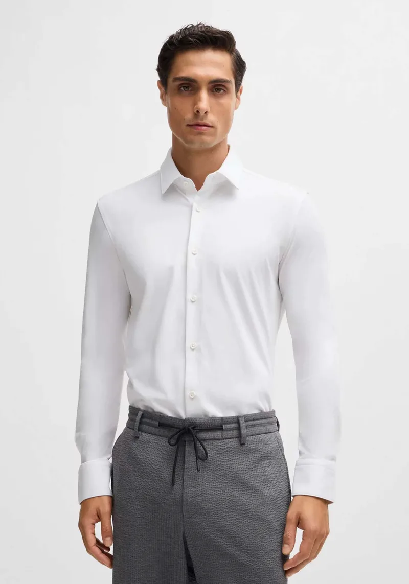 BOSS Πουκάμισο της σειράς HANK - 50474283 100 White