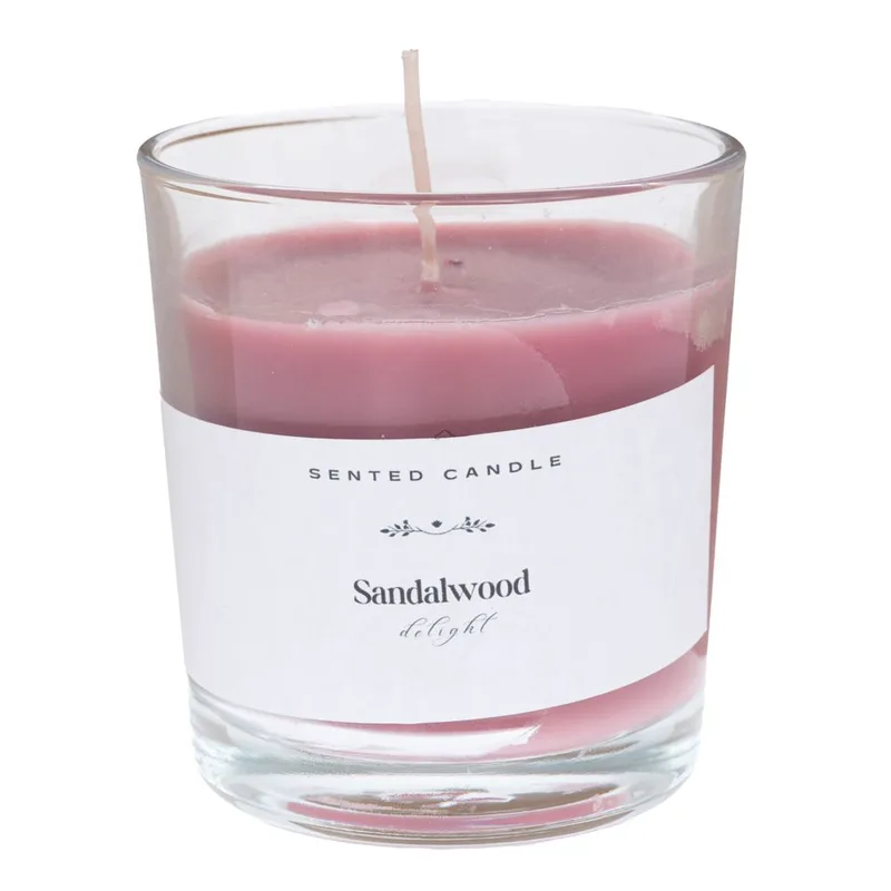 Κερί Αρωματικό Sandalwood Σε Ποτήρι 7x8εκ. iliadis 94617 (Σετ 4 Τεμάχια) - Iliadis - il_94617