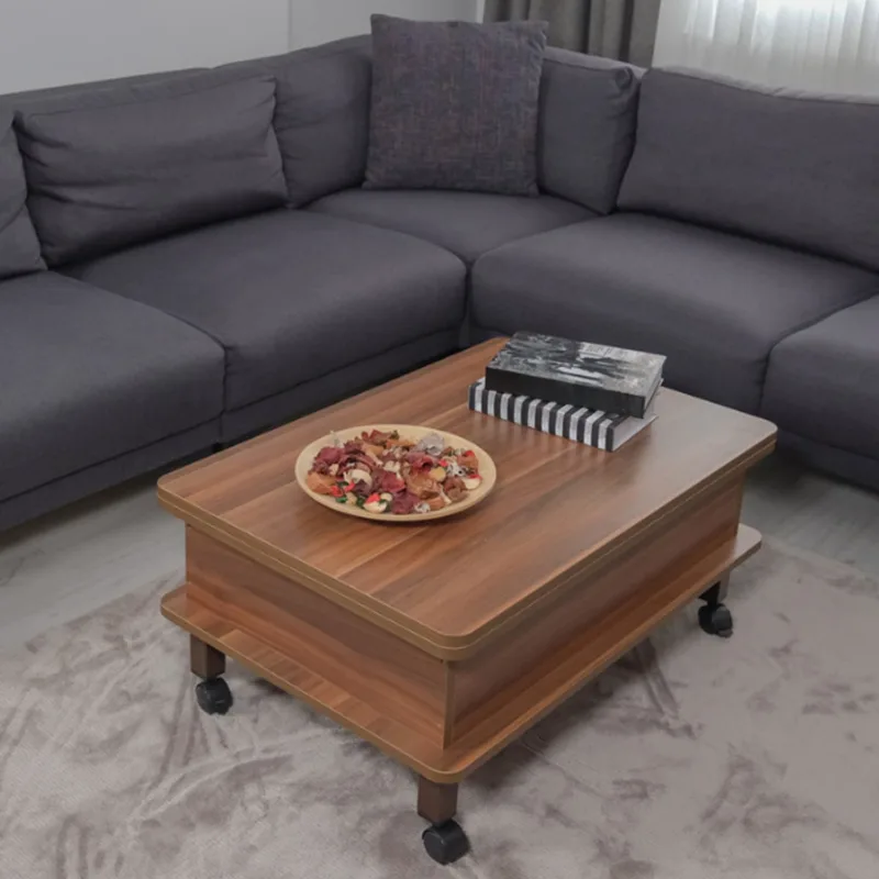 Τραπεζάκι Σαλονιού Nino - Walnut 331Kvn1109 (90x40x60 cm)