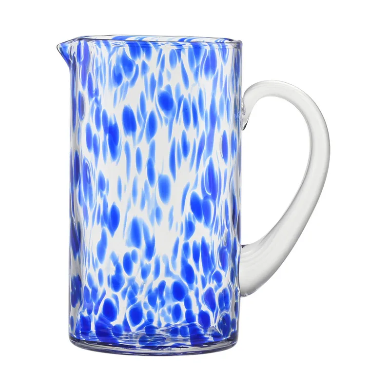 Κανάτα Γυάλινη 1400ml Μπλε Colorburst Estia 01-40840 (Υλικό: Γυαλί, Χρώμα: Μπλε) - estia - 01-40840
