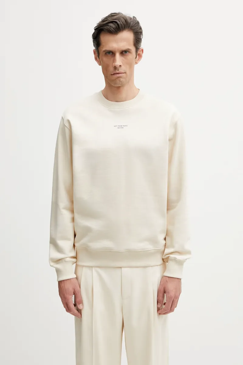 Drôle de Monsieur μπλούζα ανδρική βαμβακερή Le Sweatshirt Slogan Classique