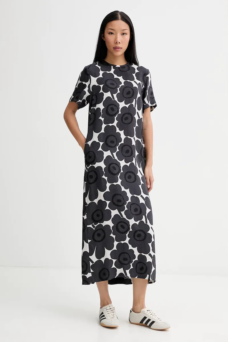 Marimekko καλοκαιρινό φόρεμα με lyocell