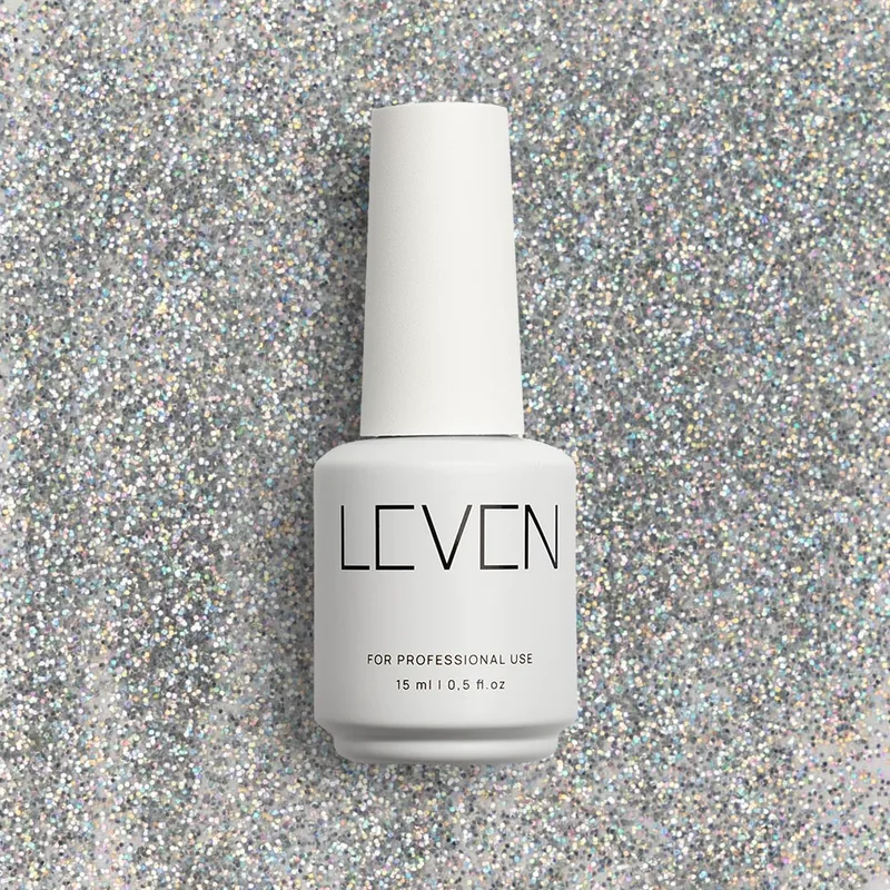 Leven | Ημιμόνιμο βερνίκι με glitter/shimmer 15ml no. G005 Holo Glitter