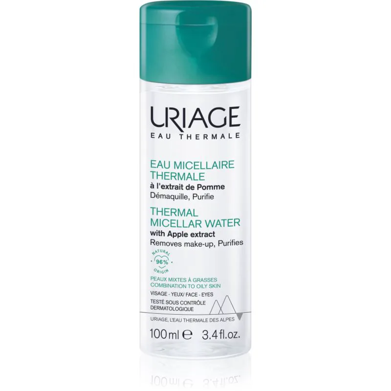 Uriage Hygiène Thermal Micellar Water - Combination to Oily Skin μικυλλιακό καθαριστικό νερό για μικτό έως λιπαρό δέρμα 100 ml