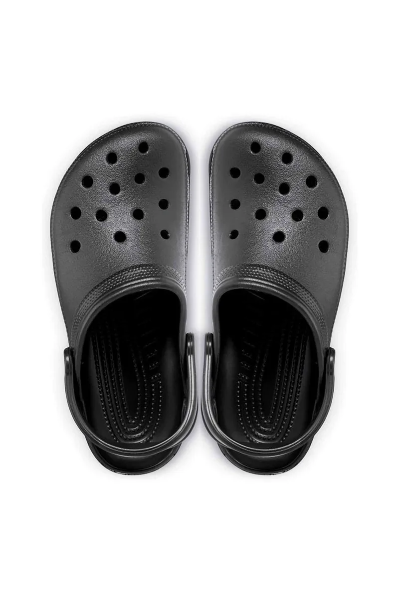 Crocs unisex clogs μονόχρωμα με διάτρητο σχέδιο "Crush" - E79700 Μαύρο