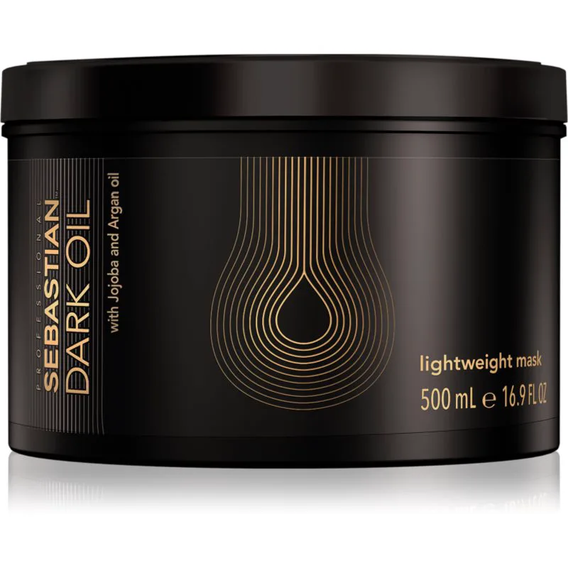 Sebastian Professional Dark Oil θρεπτική μάσκα Για λάμψη και απαλότητα μαλλιών 500 μλ
