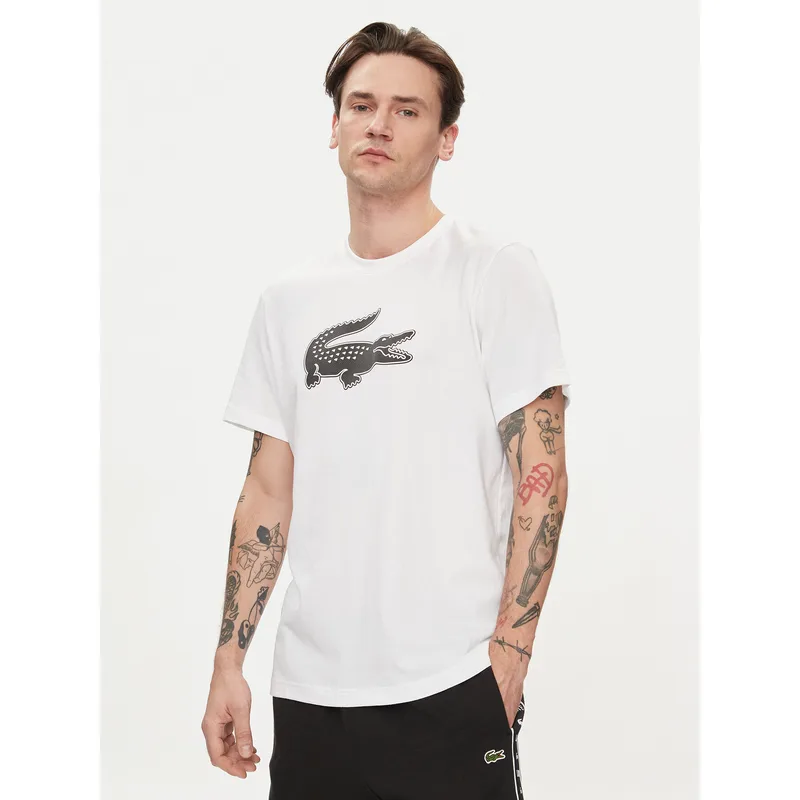 Lacoste T-Shirt TH2042 Λευκό Regular Fit