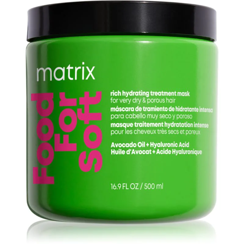 Matrix Food For Soft Hydrating Treatment Mask εντατικά ενυδατική μάσκα για τα μαλλιά 500 ml