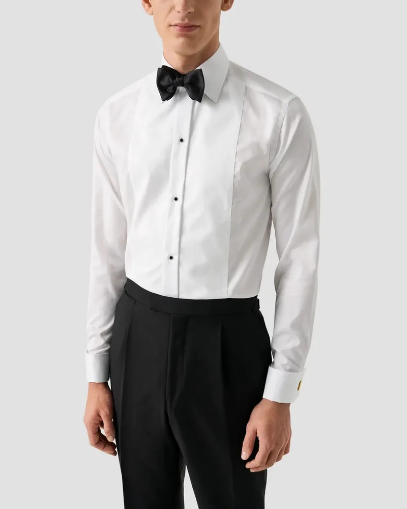 Eton Ανδρικό Πουκάμισο Slim Fit Βαμβακερό Λευκό