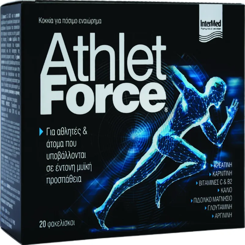 InterMed Athlet Force Συμπλήρωμα Διατροφής για Αθλητές & Έντονη Μυϊκή Άσκηση 20 Sachets
