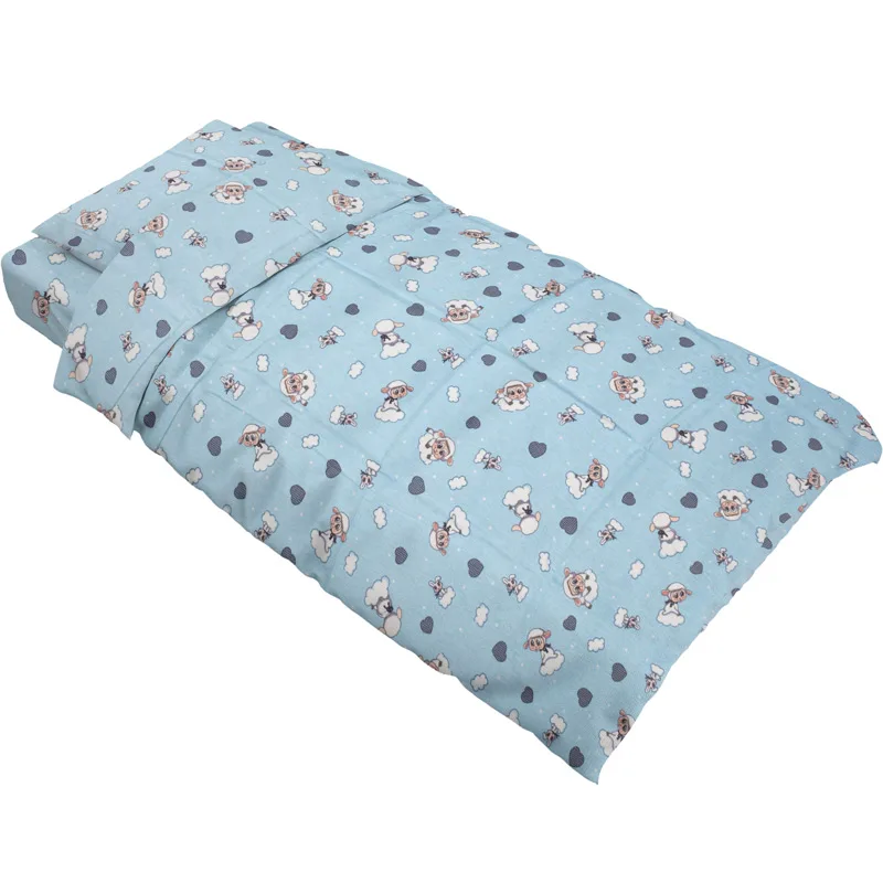 Φανελένια Παπλωματοθήκη Μονή 160x240 Dimcol Sheep 06 Blue 160x240