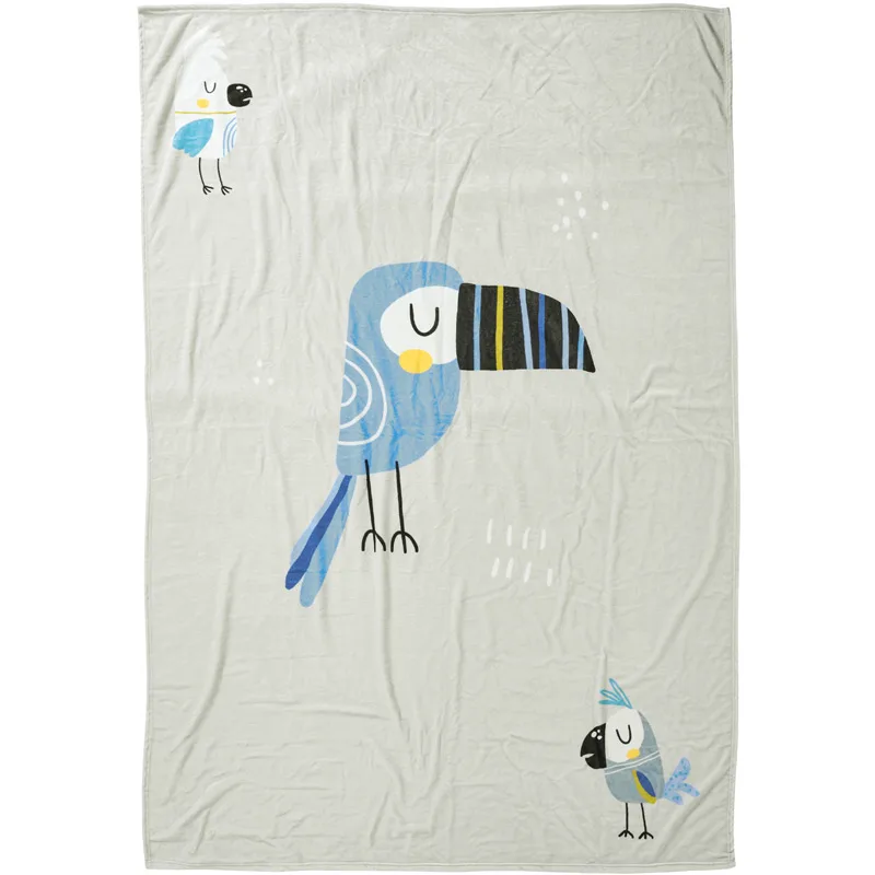 Κουβέρτα Fleece Κούνιας 110x150 Das Home Tucan 4914 Grey 110x150