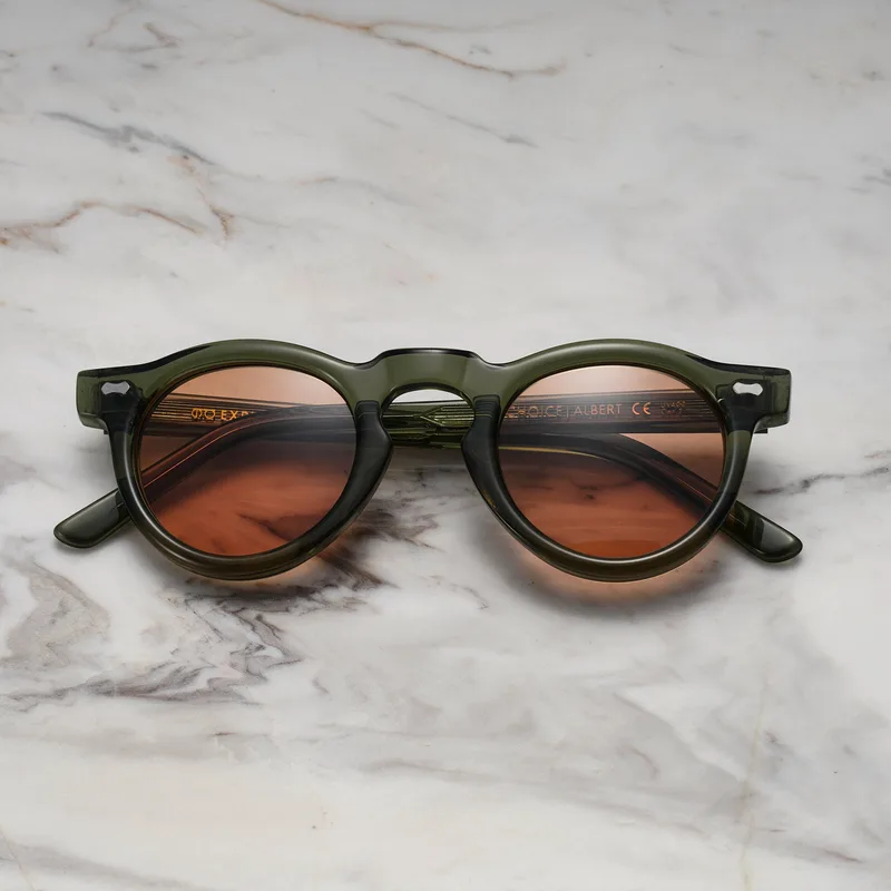ALBERT A15EP11 - ALBERT - GREEN - BROWN Sunglasses | Green | Brown Shades | Explicit Poets Sunglasses