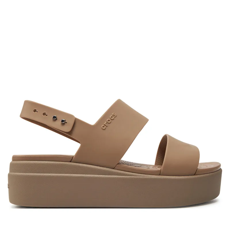 Σανδάλια Crocs Brooklyn Low Wedge W 206453 Μπεζ
