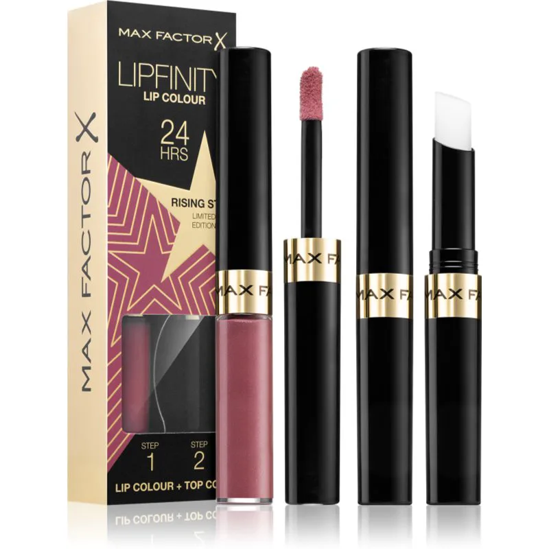 Max Factor Lipfinity Rising Stars μακράς διαρκείας ρευστό κραγιόν με βάλσαμο απόχρωση 084 Rising Star 1 τμχ