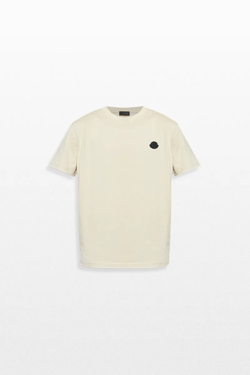 MONCLER Ανδρικό Μπεζ Logo T-Shirt