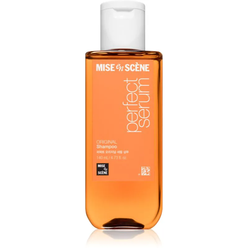 mise en scene Perfect Serum Original Shampoo αποκαταστατικό σαμπουάν Για λάμψη και απαλότητα μαλλιών 140 ml