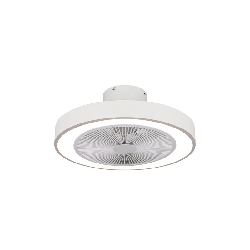 Ανεμιστήρας Οροφής Halo Flow 15W Με CCT LED Φωτισμό 45W Τηλεχειριστήριο Λευκό 50cm Estia 06-30155