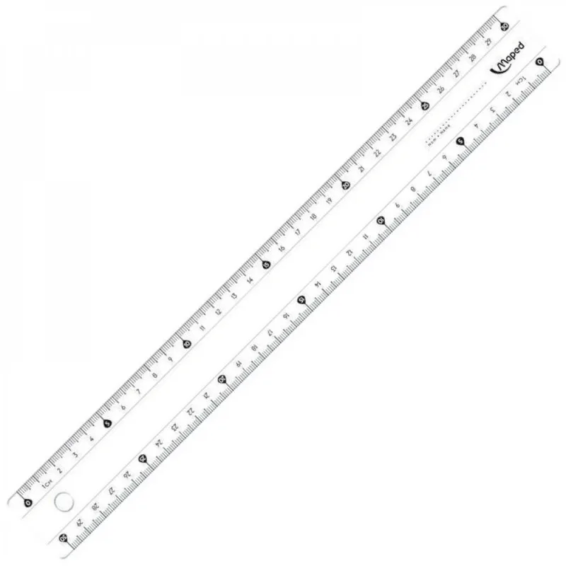 146119 MAPED Χάρακας Cristal 30εκ