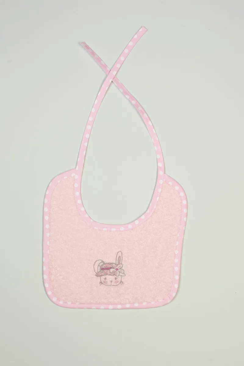 Σαλιάρα Dimcol Rabbit Girl 146 Ροζ 25x25
