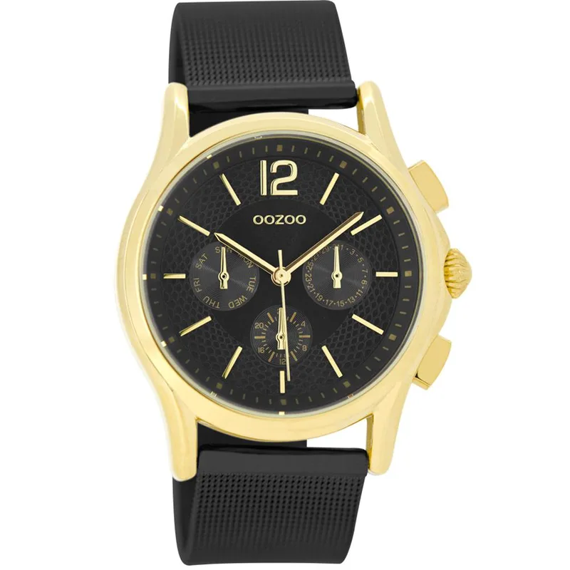 OOZOO Timepieces - C9109 , Χρυσό case with Metal Bracelet