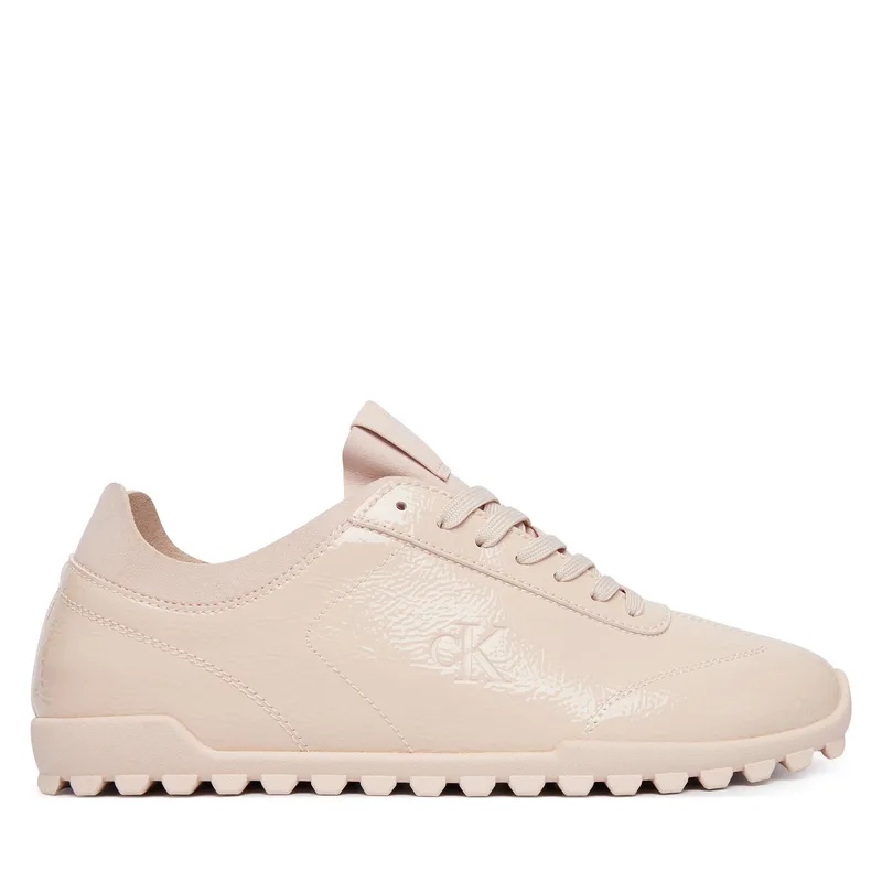 Αθλητικά Calvin Klein Low Profile Run Mg Pol Mix Mat HW0HW03284 Μπεζ