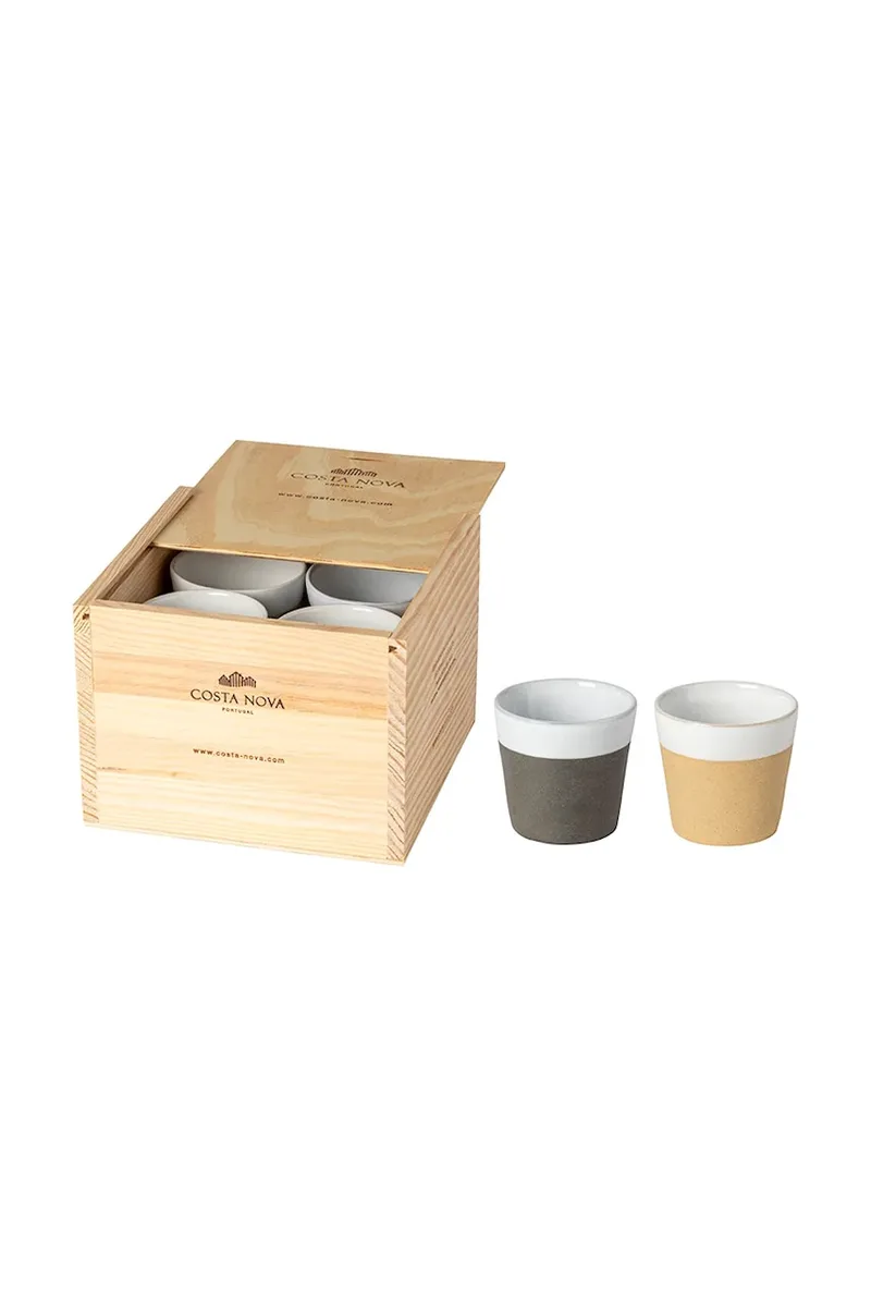 Σετ φλιτζάνια εσπρέσο Costa Nova Grespresso Nature 8-pack