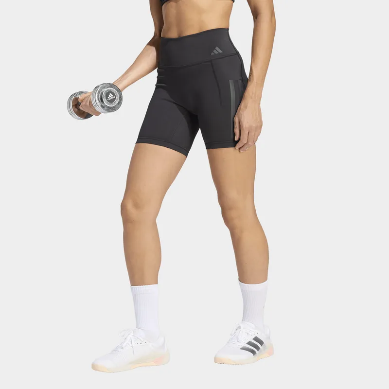 adidas W Optime Workout 3-Stripes Short Leggings (9000259676_1469)