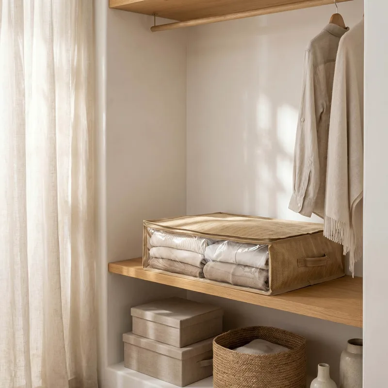 Θήκη Αποθήκευσης Ρούχων (60x40x30) Easy Home Non Woven