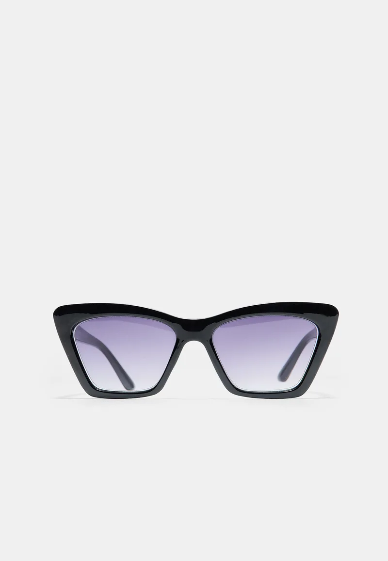 Stradivarius Τετράγωνα Γυαλιά Ηλίου Cat-Eye Μαύρο Os