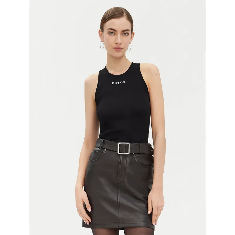 PINKO Τοπ 100822 A2C1 Μαύρο Regular Fit