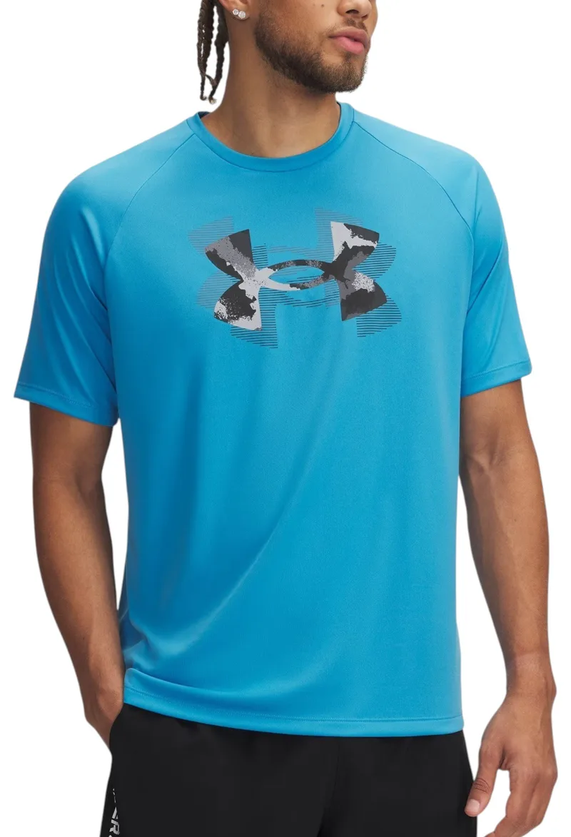 Μπλούζα Κοντομάνικη Under Armour Tech Print Fill 1390208-452 Ανδρικό