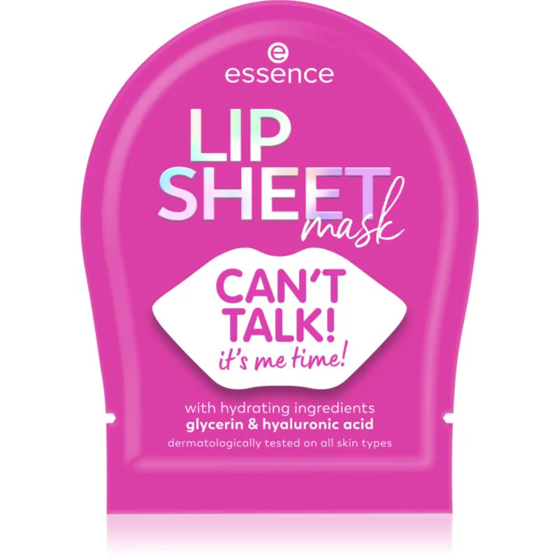 essence LIP SHEET φύλλο μάσκας για τα χείλη 01 CAN`T TALK! 1 τμχ
