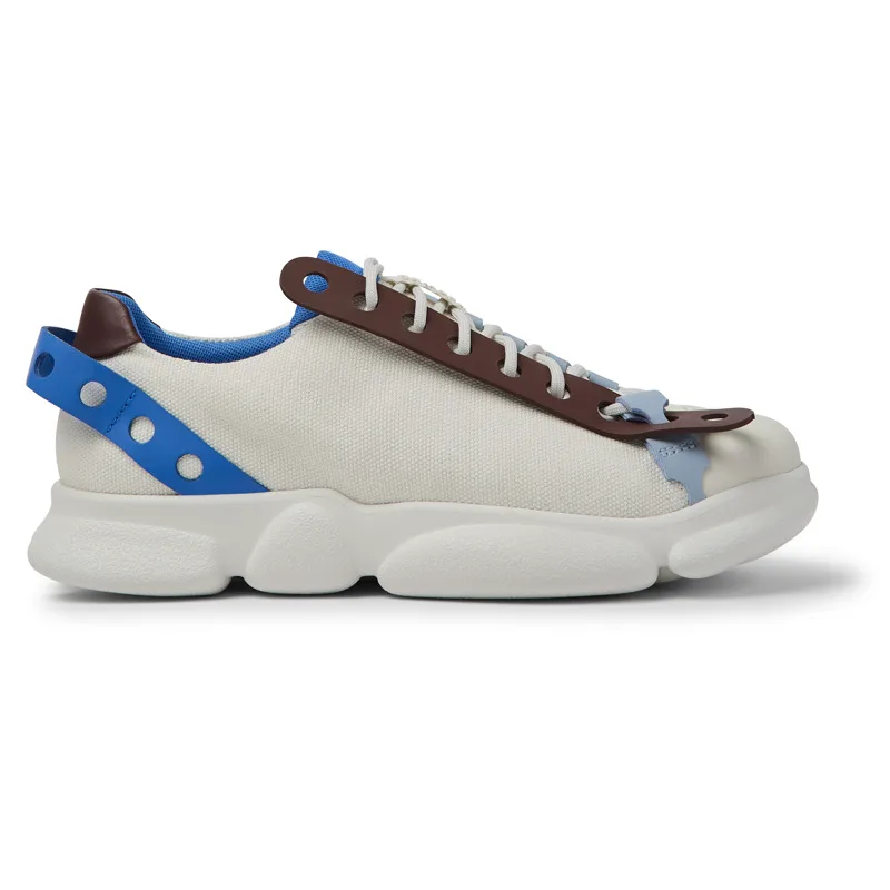CAMPER Twins - Sneakers Για Ανδρικα - Λευκό, Μέγεθος 39, Cotton fabric/Smooth leather