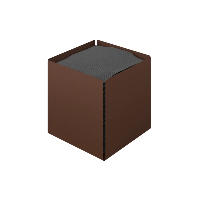 Θήκη Για Χαρτομάντηλα Ανοξείδωτη Matt Wenge 13x13x13εκ. Pam & Co 123-943 (Υλικό: Ανοξείδωτο, Χρώμα: Wenge) - Pam & Co - 123-943