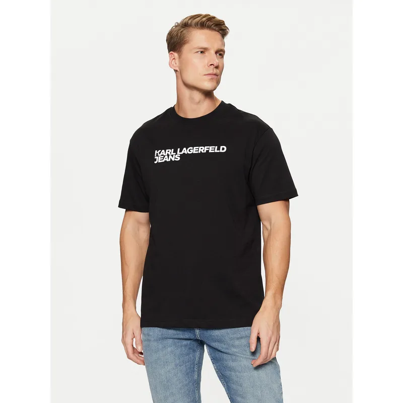 Karl Lagerfeld Jeans T-Shirt A1M17002 Μαύρο Regular Fit
