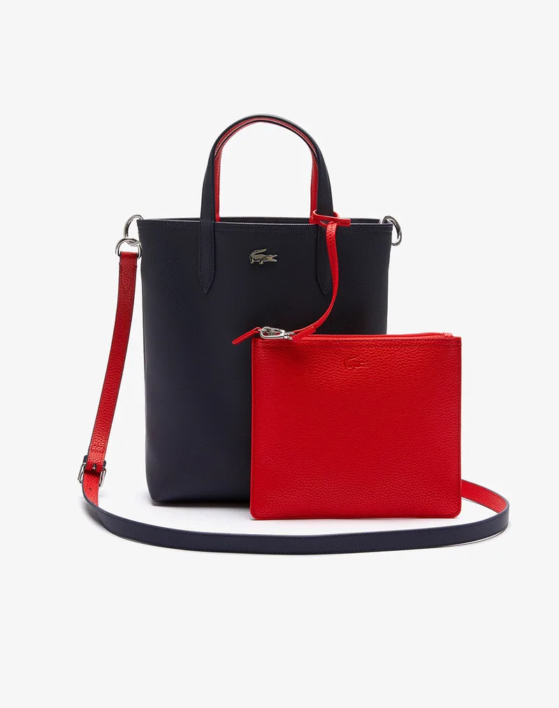 LACOSTE ΤΣΑΝΤΑ VERTICAL SHOPPING BAG 3NF2991AA-B50 DarkRed