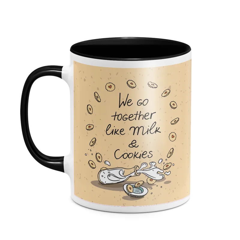 Cookies & Milk - Κούπα - Μαύρο - Μαγική