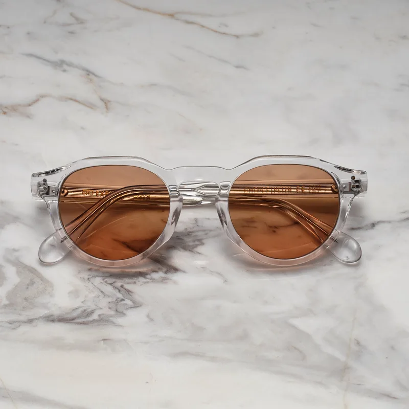 PETER A5EP8 - PETER - CLEAR - BROWN Sunglasses | Clear | Brown Shades | Explicit Poets Sunglasses